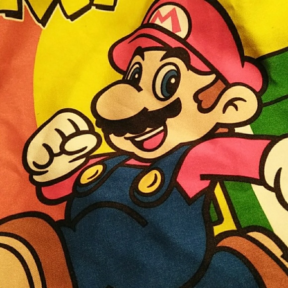 super mario swim trunks